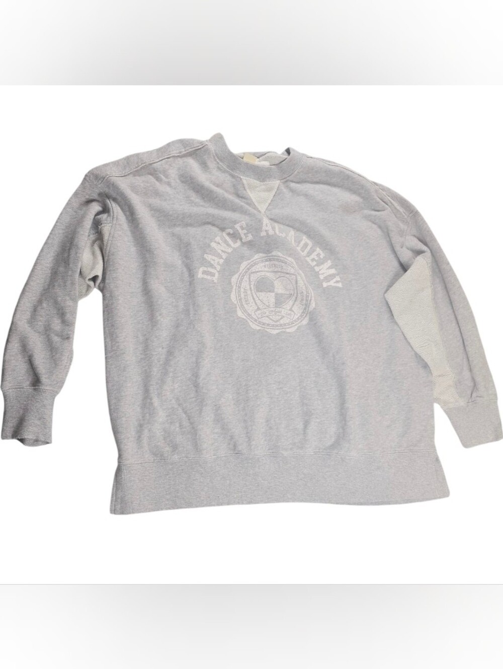 Aerie Women’s Size M Oversized Gray Dance Academy Graphic Sweatshirt